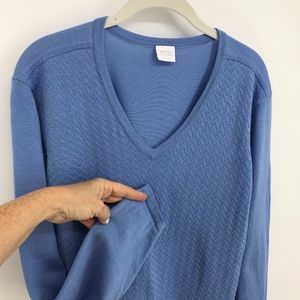 Ping Blue Robyn V-Neck Golf Sweater